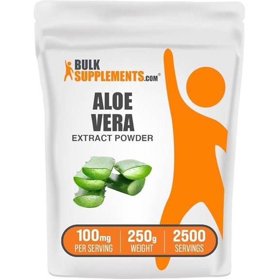 Aloe Vera Extract Powder Supplement (100mg/serving)