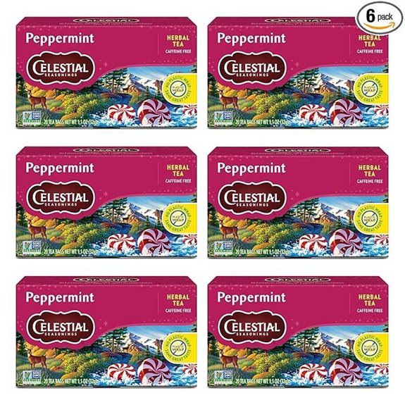 Celestial Seasonings Peppermint Herbal Tea (Caffeine Free)