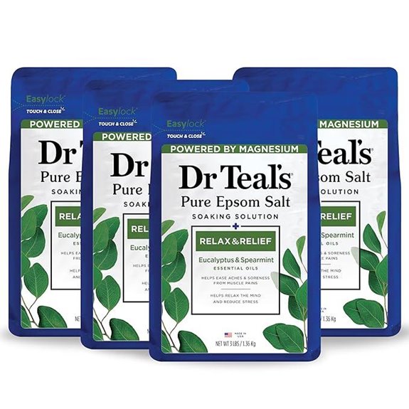 Dr Teal's Epsom Salt with Eucalyptus & Spearmint (4 Pack)