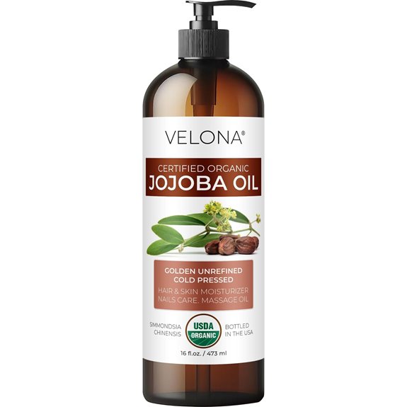 Velona Jojoba Oil Organic 16 oz with Pump