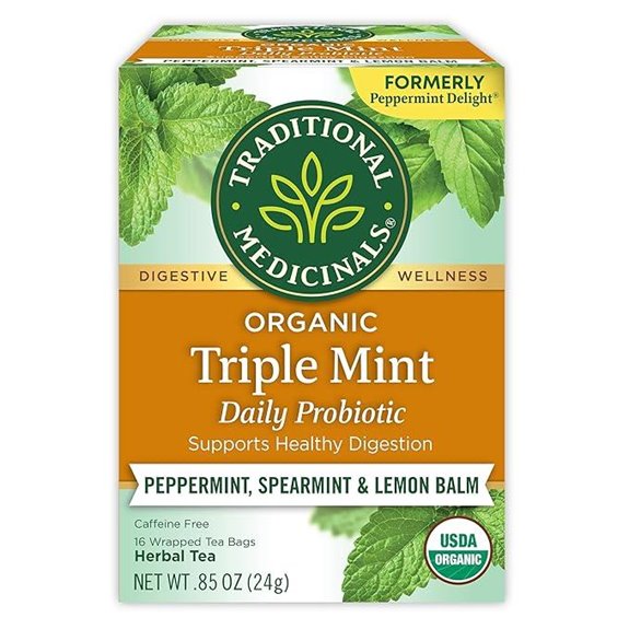 Traditional Medicinals Organic Triple Mint Tea Bags