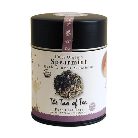 The Tao of Tea Organic Spearmint Herbal Tea Loose Leaf 2 Oz