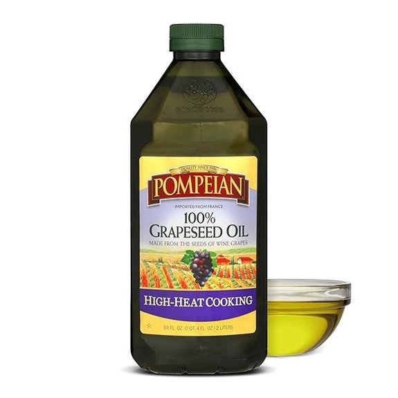 Pompeian 100% Grapeseed Oil Light and Subtle Flavor 68 Fl Oz