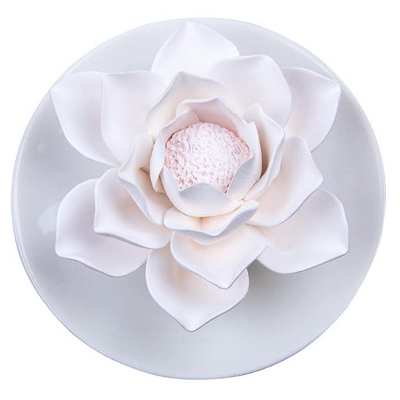 Lotus Flower Diffuser - Porcelain Aromatherapy Decor