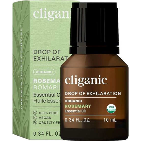 Cliganic Rosemary Essential Oil – 100% Pure
