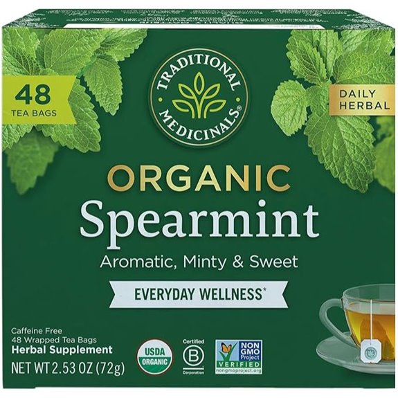 Traditional Medicinals Spearmint Tea for Wellness (48 Bags)